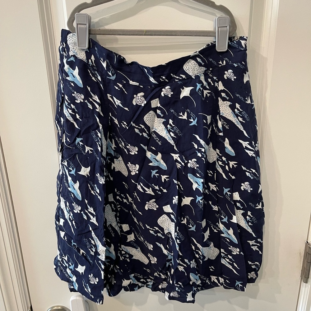 Modcloth Sea Life Skirt Medium